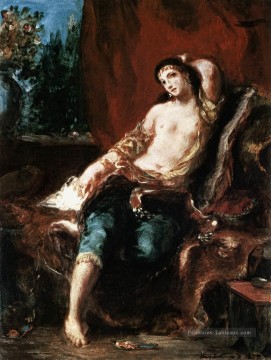 Odalisque romantique Eugène Delacroix Peinture à l'huile